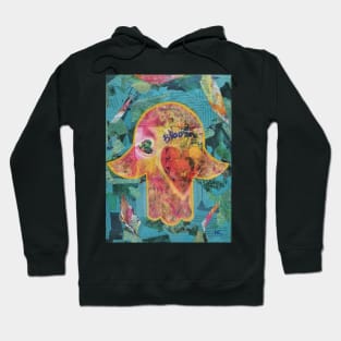 Bloom Hamsa by Harriette Knight Hoodie